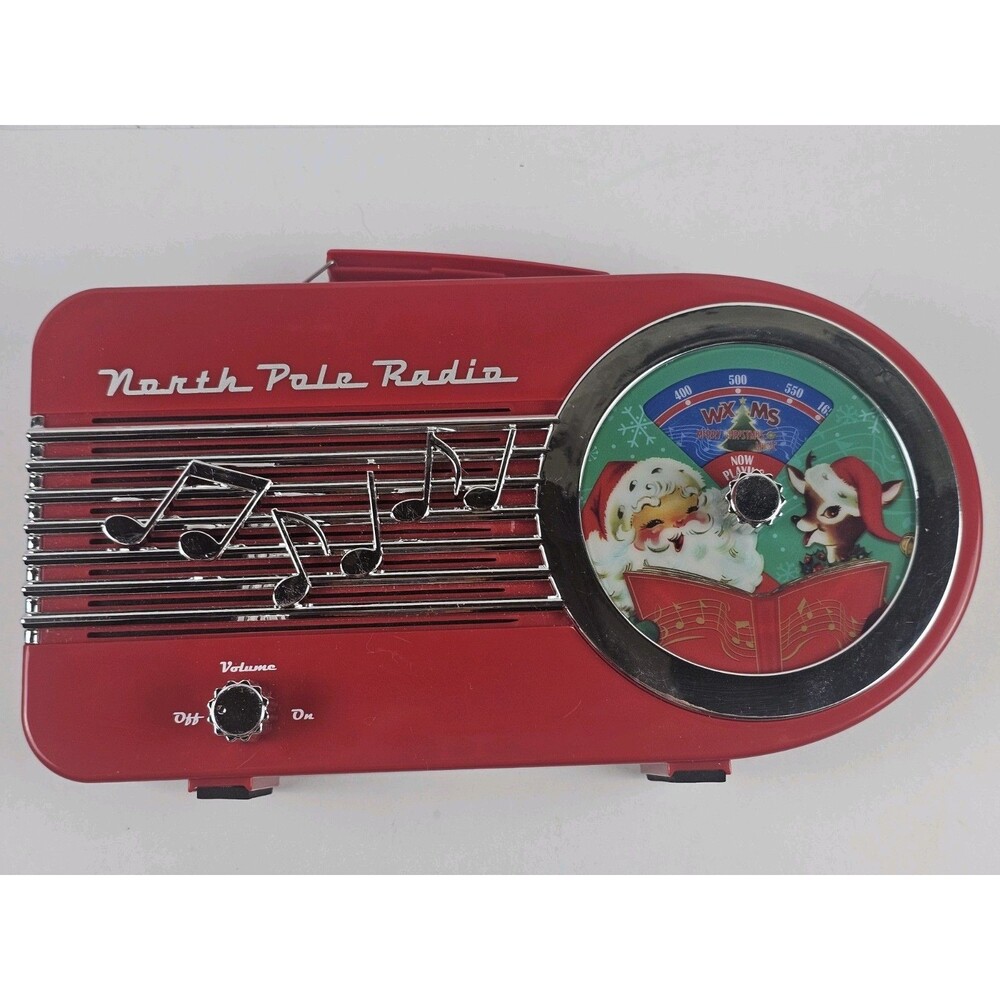 Mr Christmas North Pole Radio Christmas Electric Musical Box Tested Works